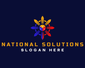 Philippine Flag Sun logo design