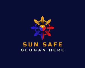 Philippine Flag Sun logo design