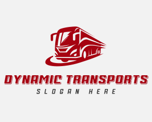 Bus Tour Transportation logo design