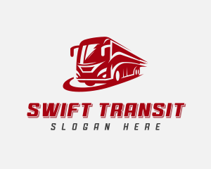 Bus Tour Transportation logo design