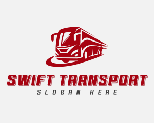 Bus Tour Transportation logo design