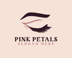 Pink Lush Eyelashes logo design