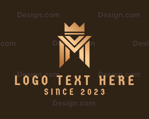 Royal Luxury Letter M Logo