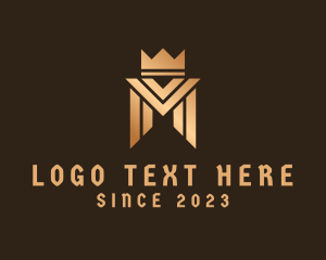 Royal Luxury Letter M logo
