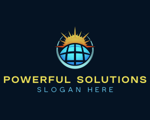 Renewable Solar Energy logo design