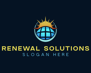 Renewable Solar Energy logo design