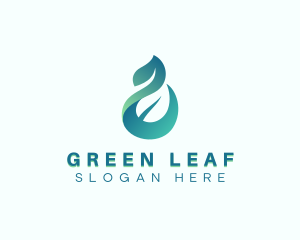 Organic Vegan Leaf logo