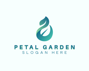 Organic Vegan Leaf logo design