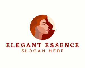 Cigar Smoking Woman logo design