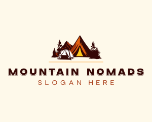 Adventure Mountain Camping logo design