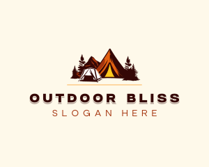 Adventure Mountain Camping logo design