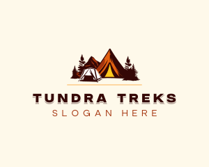 Adventure Mountain Camping logo design