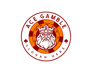 Casino Ace King logo design