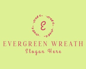 Elegant Beauty Salon Wreath logo design