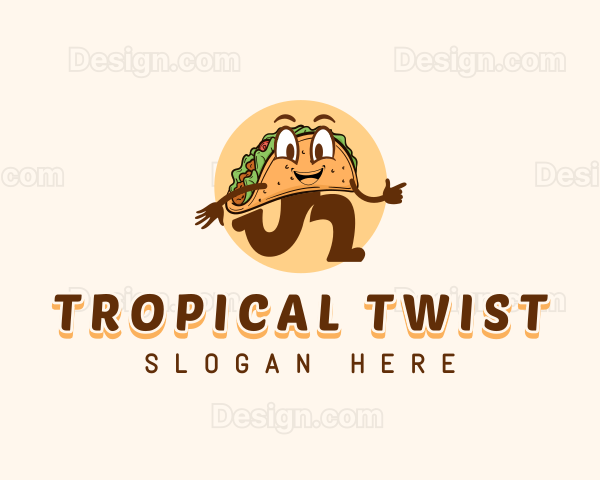 Taco Food Snack Logo