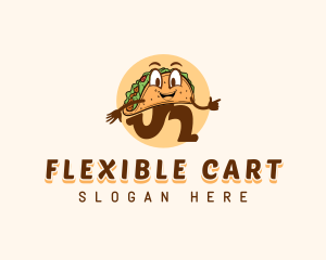 Taco Food Snack logo design