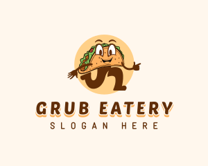 Taco Food Snack logo design