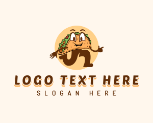 Tortilla - Taco Food Snack logo design