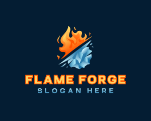 Fire Ice Maintenance logo design