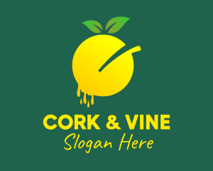 Organic Lemon Juice  logo design