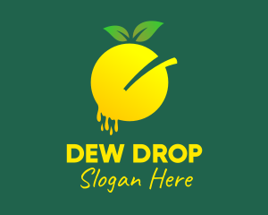 Organic Lemon Juice  logo design