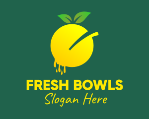 Organic Lemon Juice  logo design