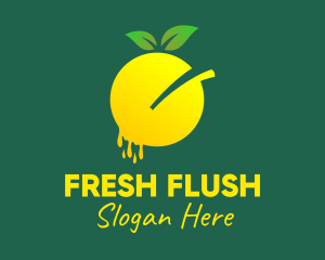 Organic Lemon Juice  logo design