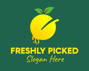 Organic Lemon Juice  logo design