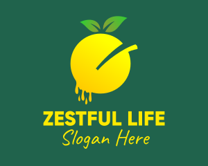 Organic Lemon Juice  logo design