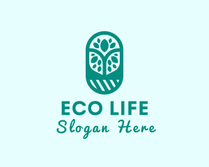 Environmentalist Tree Plant  logo design