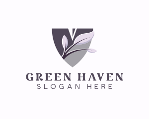 Landscaping Plant Shovel logo design