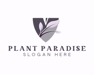 Landscaping Plant Shovel logo design