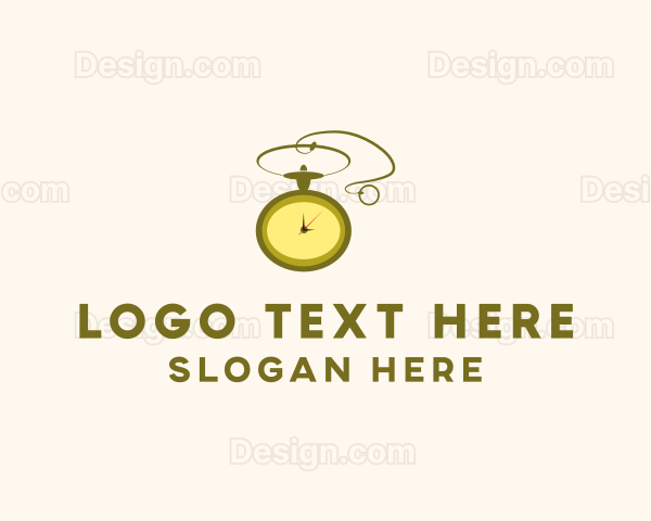 Golden Pocket Watch Logo