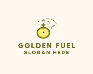 Golden Pocket Watch logo design