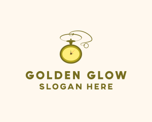 Golden Pocket Watch logo design