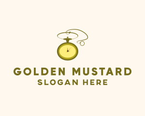 Golden Pocket Watch logo design