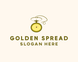 Golden Pocket Watch logo design