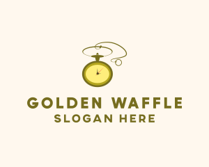 Golden Pocket Watch logo design