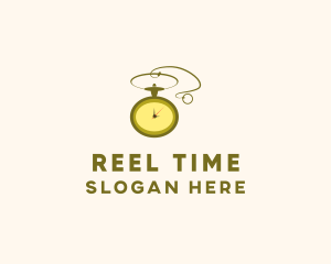 Golden Pocket Watch logo design