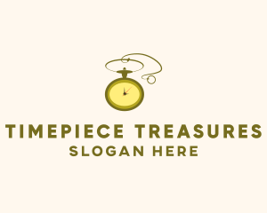 Golden Pocket Watch logo design