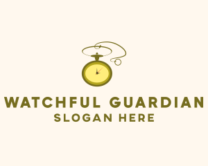 Golden Pocket Watch logo design