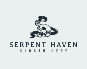 Dead Skull Serpent logo design