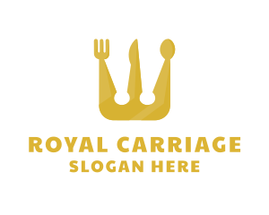 Royal Crown Spoon & Fork logo design