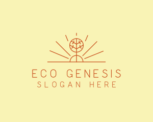 Rustic Forest Tree logo design