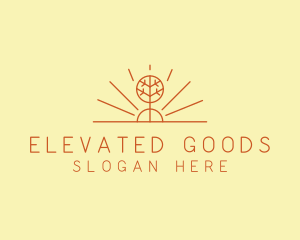 Rustic Forest Tree logo design