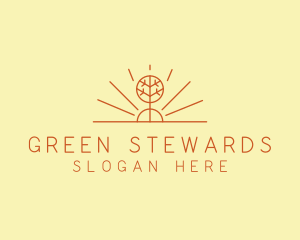 Rustic Forest Tree logo design