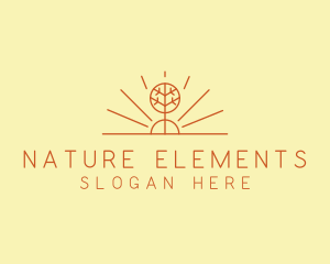 Rustic Forest Tree logo design