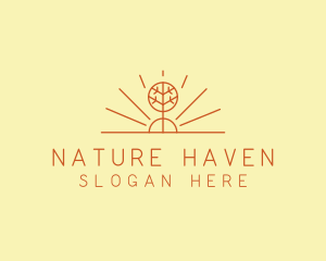 Rustic Forest Tree logo design