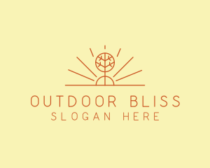 Rustic Forest Tree logo design