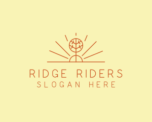 Rustic Forest Tree logo design